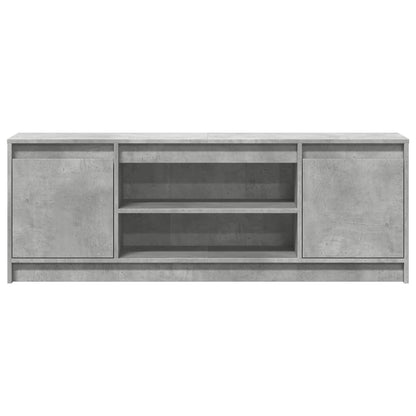 TV Cabinet with LED Concrete Grey 139.5x34x50 cm Engineered Wood