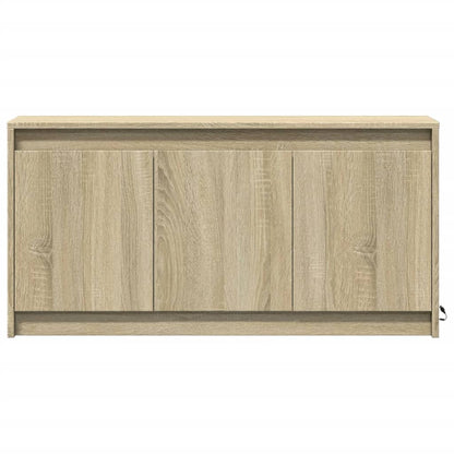 TV Cabinet with LED Sonoma Oak 100x34x50 cm Engineered Wood