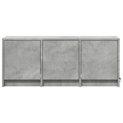 TV Cabinet with LED Concrete Grey 97x34x40 cm Engineered Wood