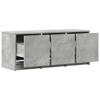 TV Cabinet with LED Concrete Grey 97x34x40 cm Engineered Wood