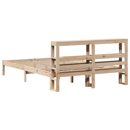 Bed Frame without Mattress 160x200 cm Solid Wood Pine