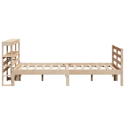 Bed Frame without Mattress 160x200 cm Solid Wood Pine