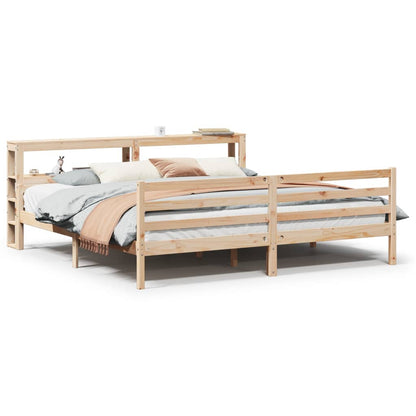 Bed Frame with Headboard without Mattress 200x200 cm