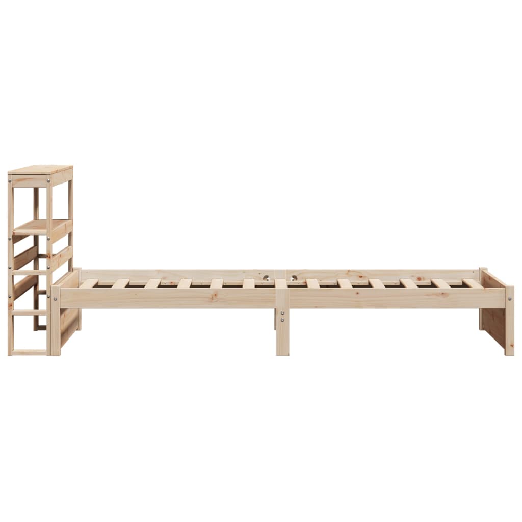 Bed Frame with Headboard without Mattress 75x190 cm Small Single