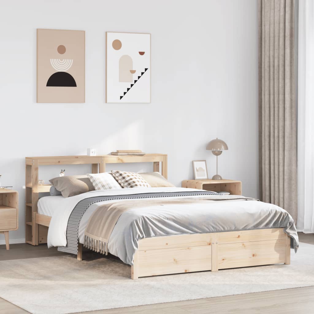 Bed Frame with Headboard without Mattress 120x190 cm Small Double