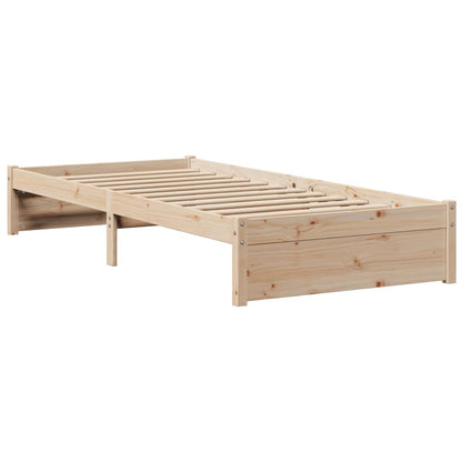 Bed Frame with Headboard without Mattress 100x200 cm