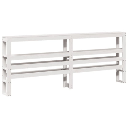 Bed Frame with Headboard without Mattress White 120x200 cm