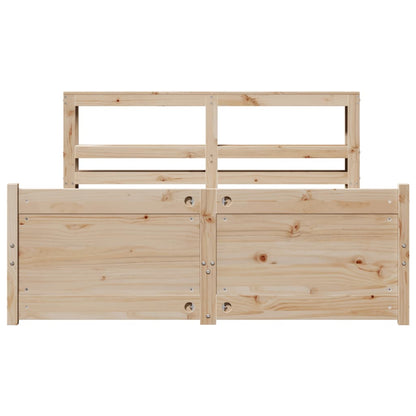 Bed Frame with Headboard without Mattress 150x200 cm King Size