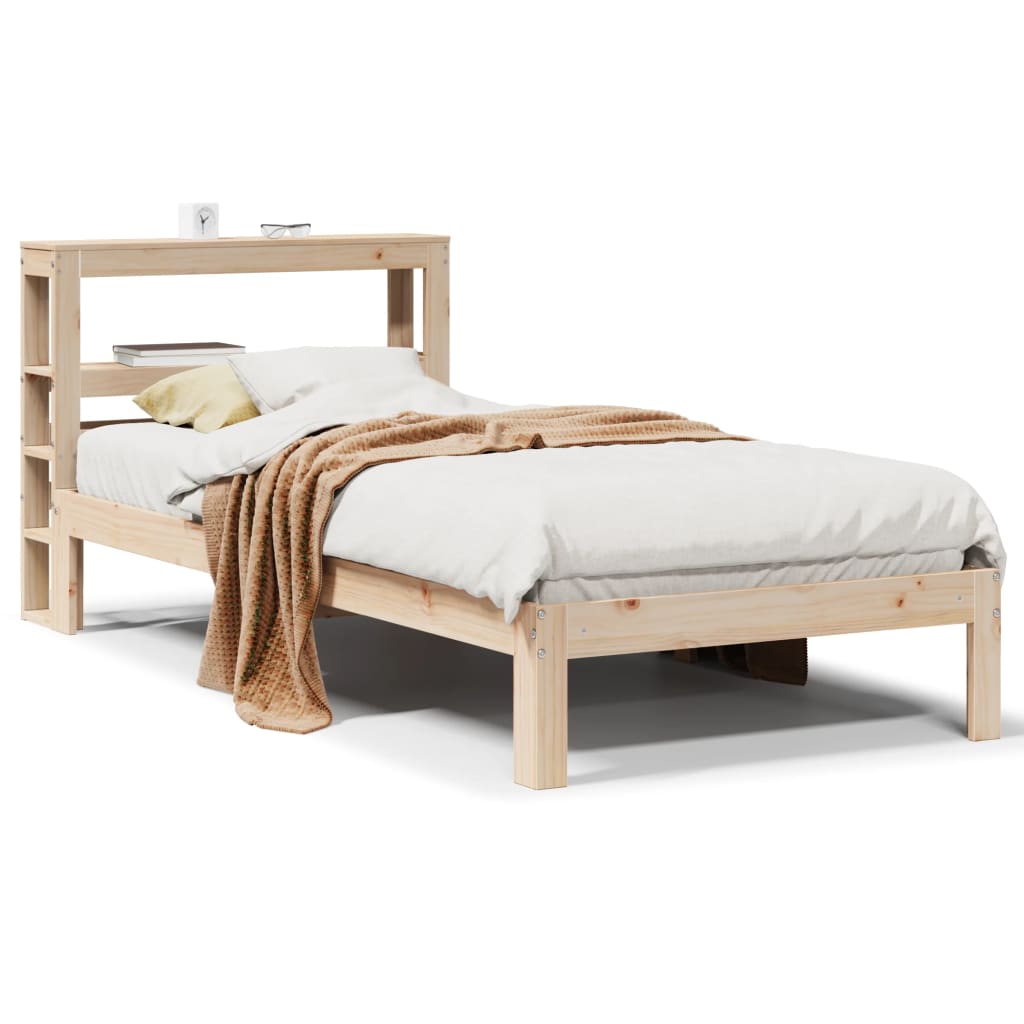 Bed Frame with Headboard without Mattress 100x200 cm