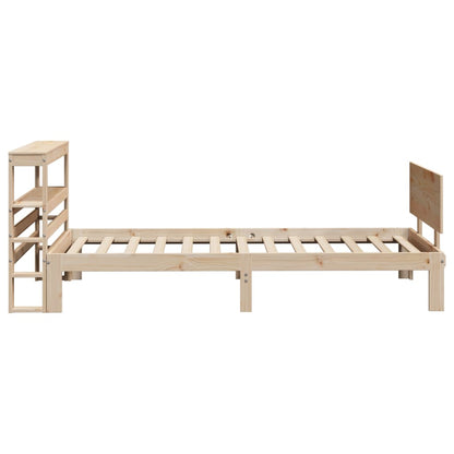 Bed Frame with Headboard without Mattress 75x190 cm Small Single