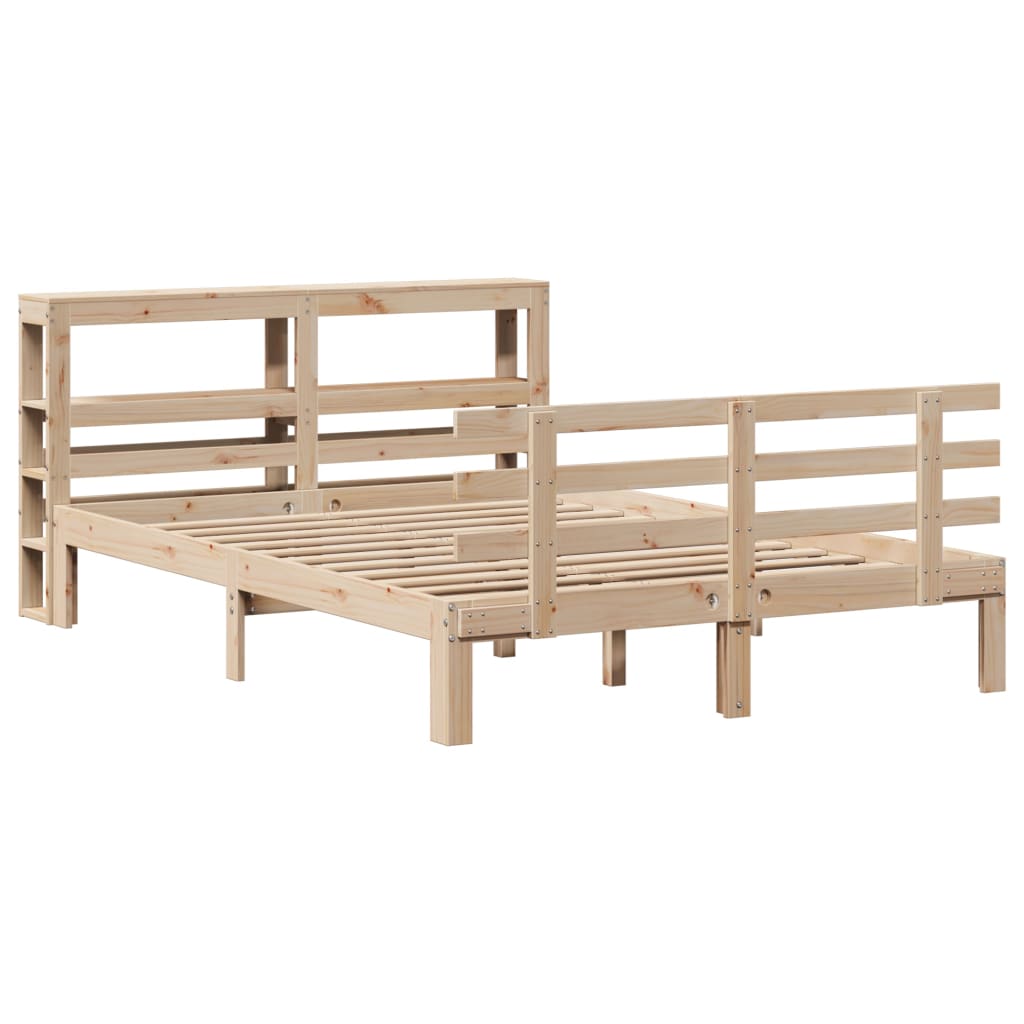 Bed Frame with Headboard without Mattress 135x190 cm Double