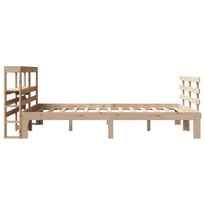 Bed Frame with Headboard without Mattress 135x190 cm Double