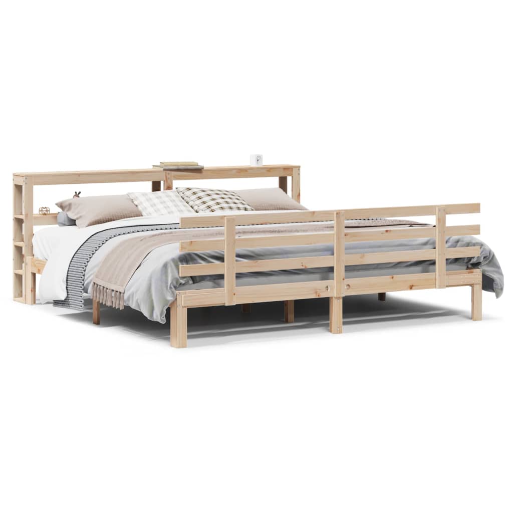 Bed Frame with Headboard without Mattress 180x200 cm Super King