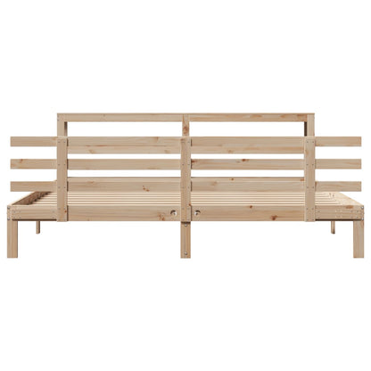 Bed Frame with Headboard without Mattress 180x200 cm Super King