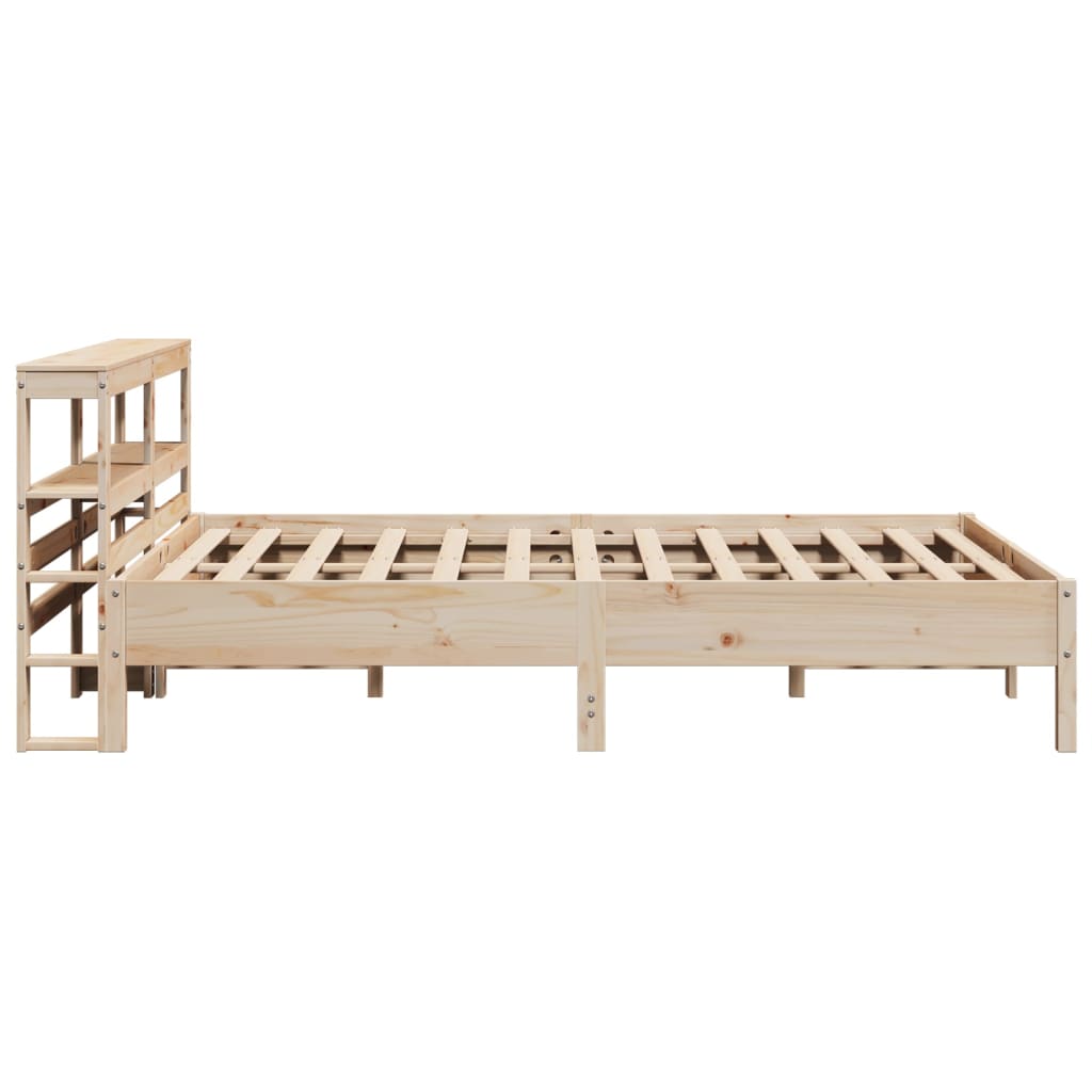 Bed Frame without Mattress 150x200 cm King Size Solid Wood Pine