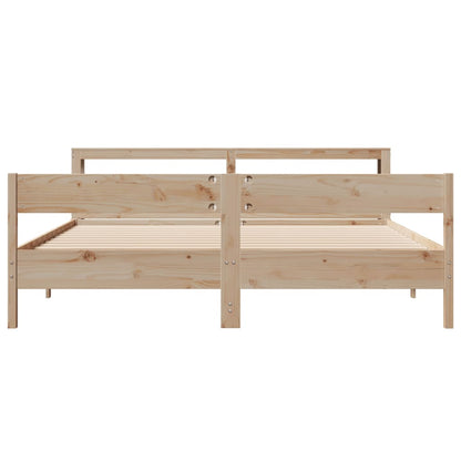 Bed Frame without Mattress 180x200 cm Super King Solid Wood Pine