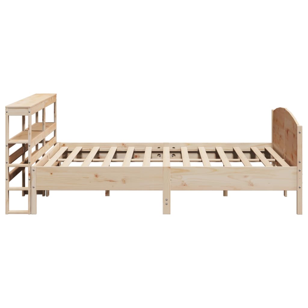 Bed Frame without Mattress 200x200 cm Solid Wood Pine