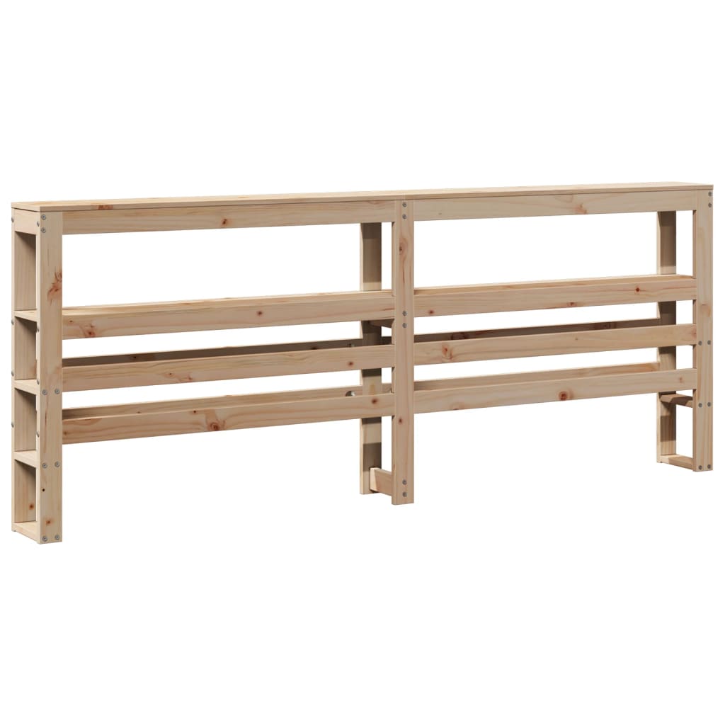 Bed Frame without Mattress 200x200 cm Solid Wood Pine