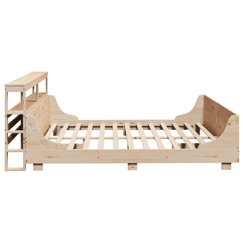 Bed Frame without Mattress 200x200 cm Solid Wood Pine