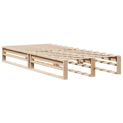 Bed Frame without Mattress 100x200 cm Solid Wood Pine