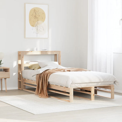 Bed Frame without Mattress 100x200 cm Solid Wood Pine