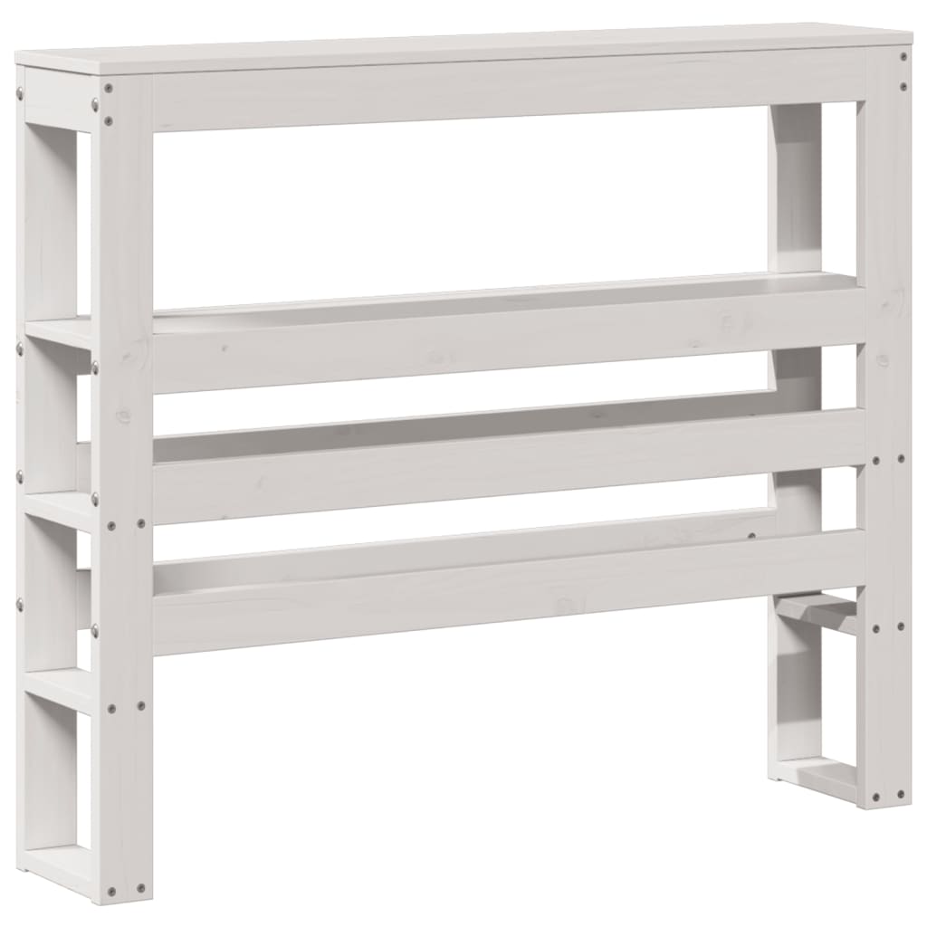 Bed Frame without Mattress White 100x200 cm Solid Wood Pine