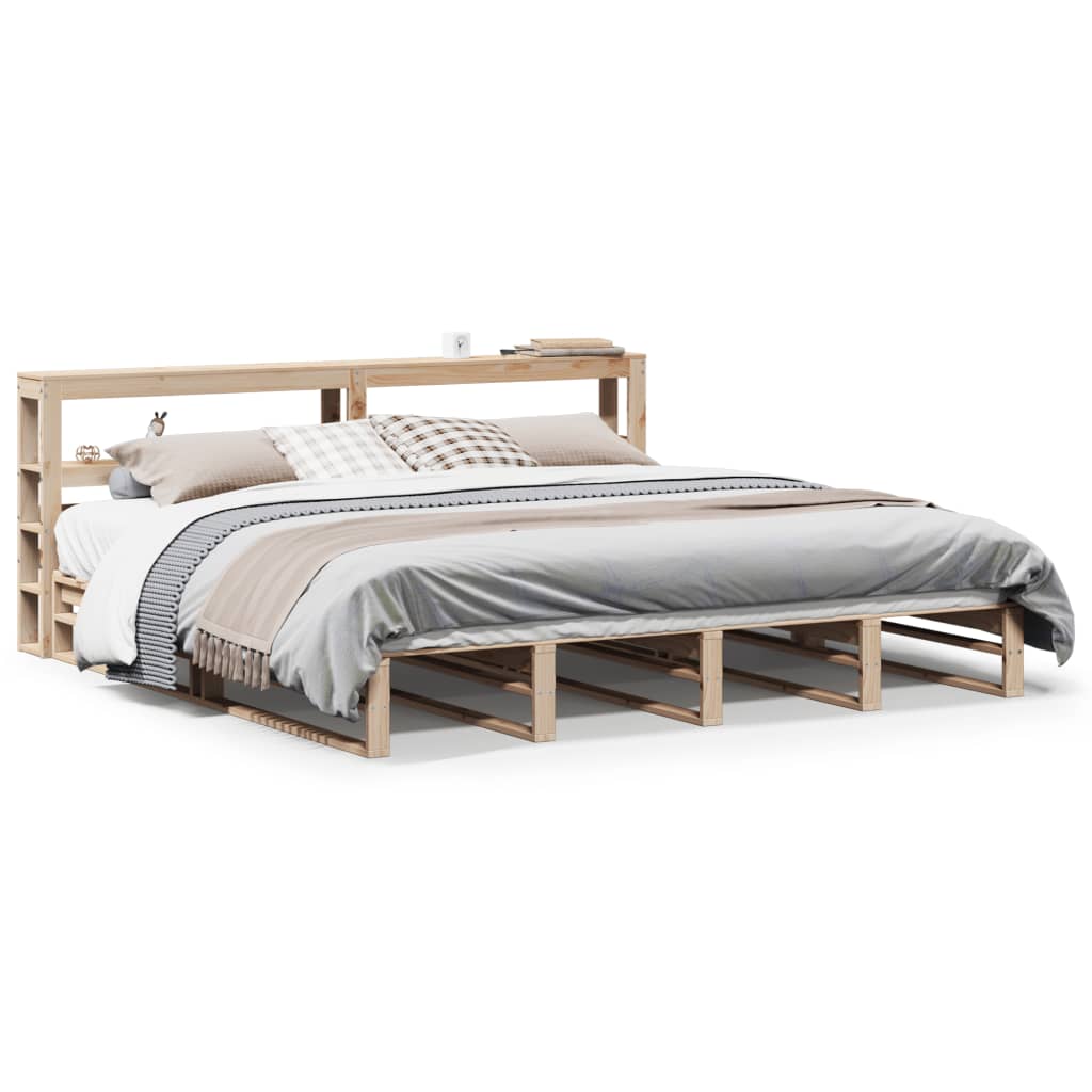 Bed Frame without Mattress 180x200 cm Super King Solid Wood Pine