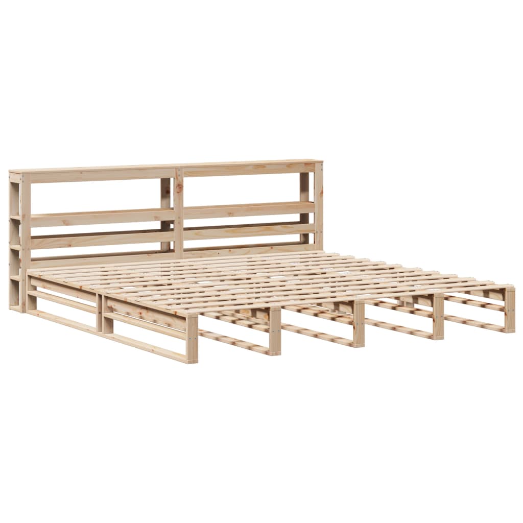 Bed Frame without Mattress 180x200 cm Super King Solid Wood Pine