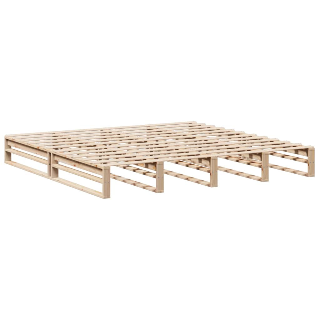 Bed Frame without Mattress 180x200 cm Super King Solid Wood Pine