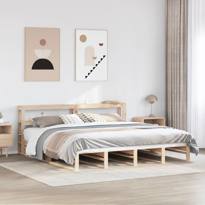 Bed Frame without Mattress 180x200 cm Super King Solid Wood Pine