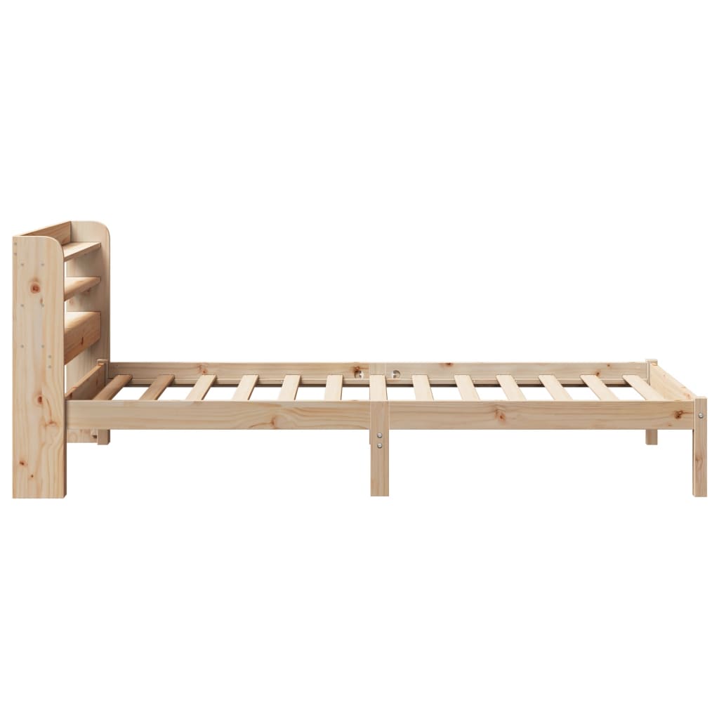 Bed Frame without Mattress 75x190 cm Small Single Solid Wood Pine