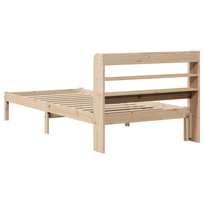 Bed Frame without Mattress 75x190 cm Small Single Solid Wood Pine