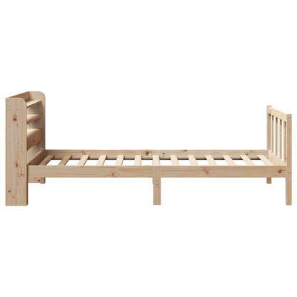 Bed Frame without Mattress 90x190 cm Single Solid Wood Pine