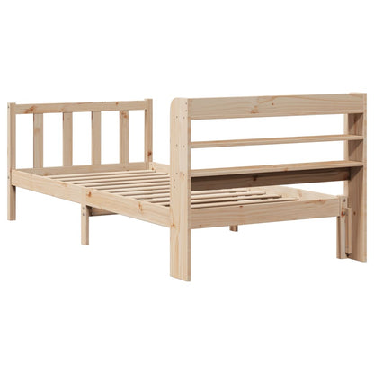 Bed Frame without Mattress 90x190 cm Single Solid Wood Pine