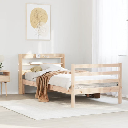 Bed Frame with Headboard without Mattress 90x190 cm Single