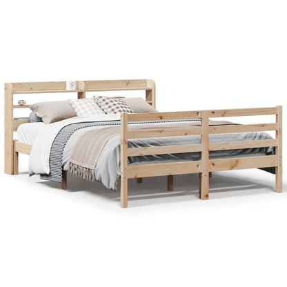 Bed Frame with Headboard without Mattress 120x190 cm Small Double