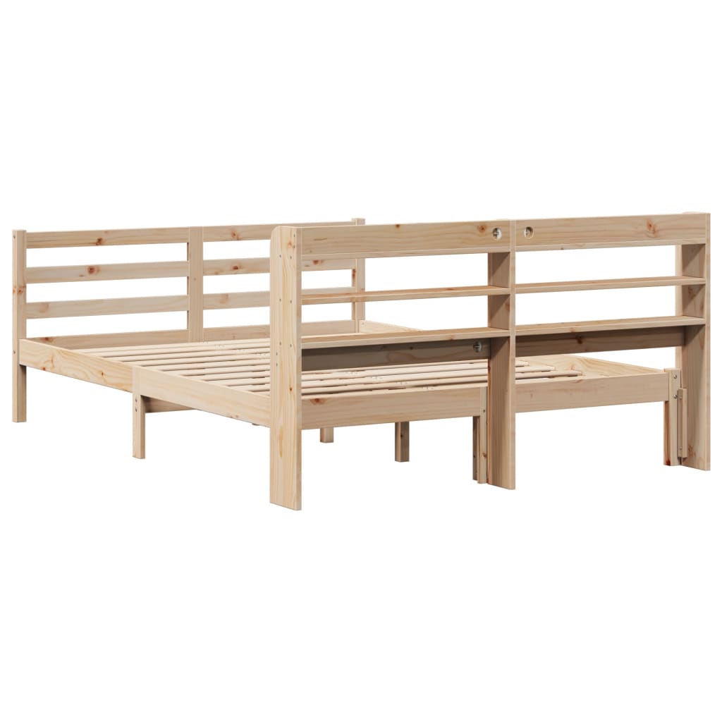 Bed Frame with Headboard without Mattress 120x190 cm Small Double