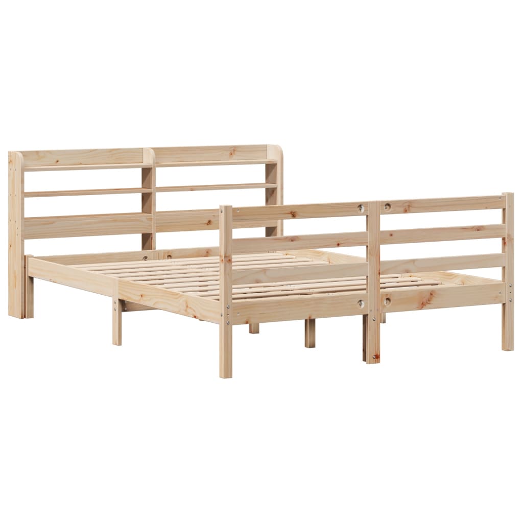 Bed Frame with Headboard without Mattress 150x200 cm King Size