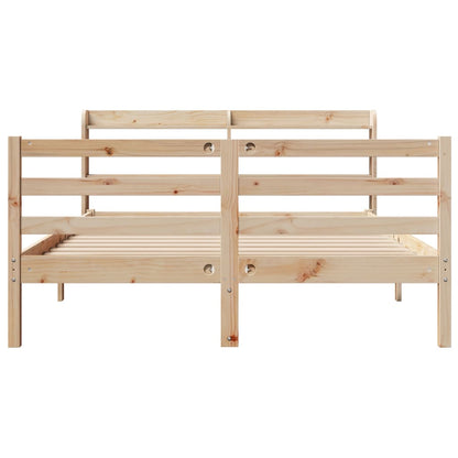 Bed Frame with Headboard without Mattress 150x200 cm King Size