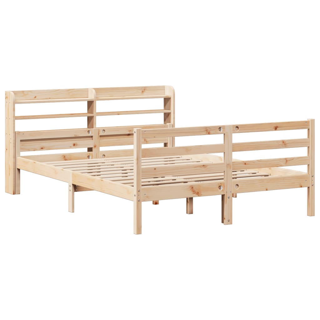 Bed Frame with Headboard without Mattress 120x190 cm Small Double