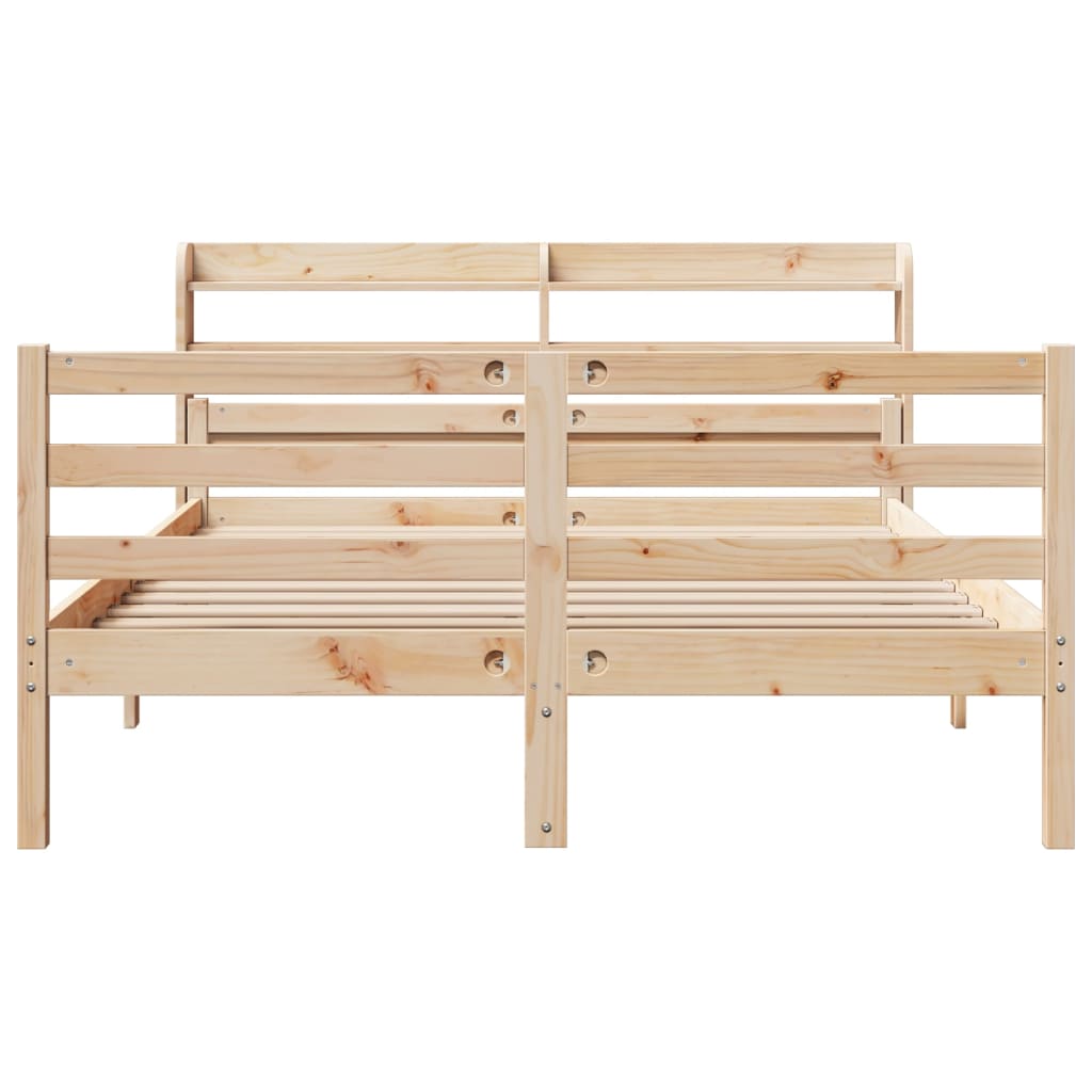 Bed Frame with Headboard without Mattress 120x190 cm Small Double