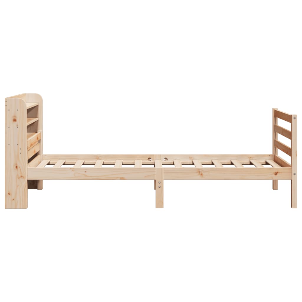 Bed Frame with Headboard without Mattress 100x200 cm