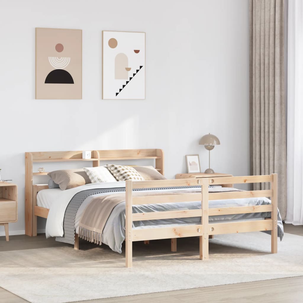 Bed Frame with Headboard without Mattress 120x200 cm