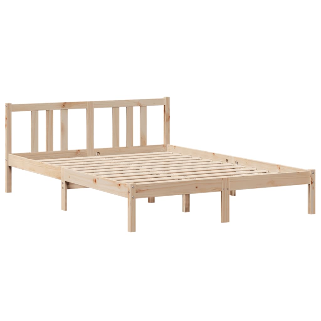 Bed Frame with Headboard without Mattress 140x190 cm