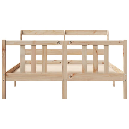 Bed Frame with Headboard without Mattress 150x200 cm King Size