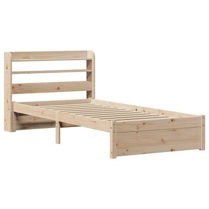 Bed Frame with Headboard without Mattress 90x190 cm Single