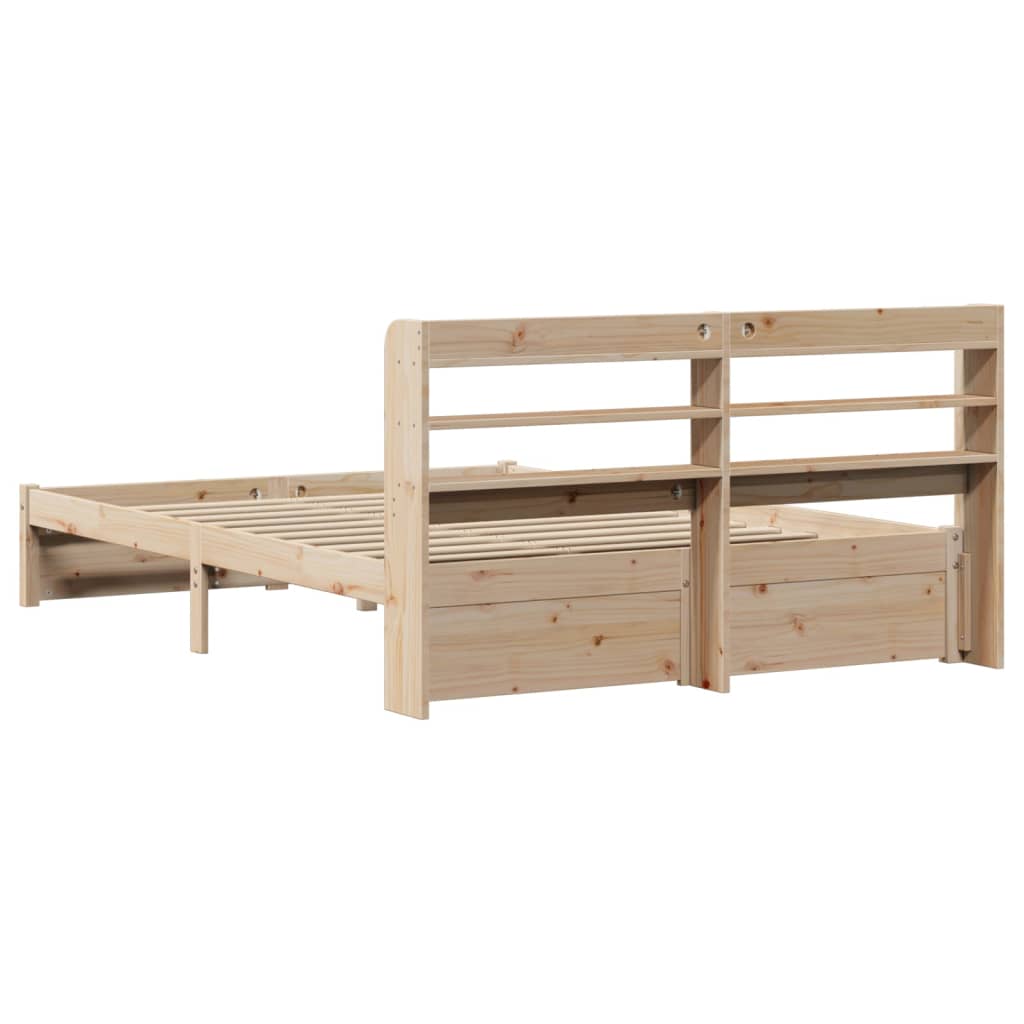 Bed Frame with Headboard without Mattress 120x190 cm Small Double