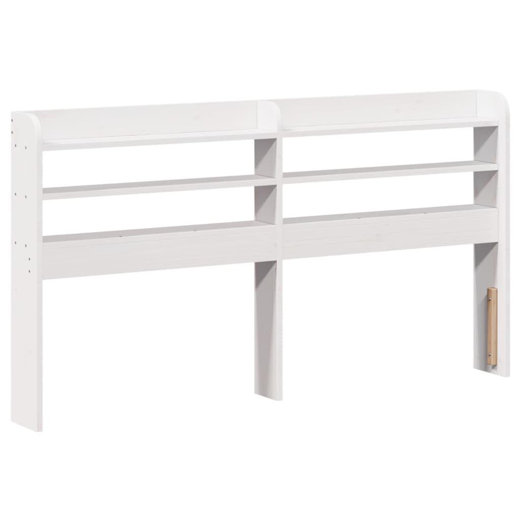 Bed Frame with Headboard without Mattress White 120x190 cm Small Double