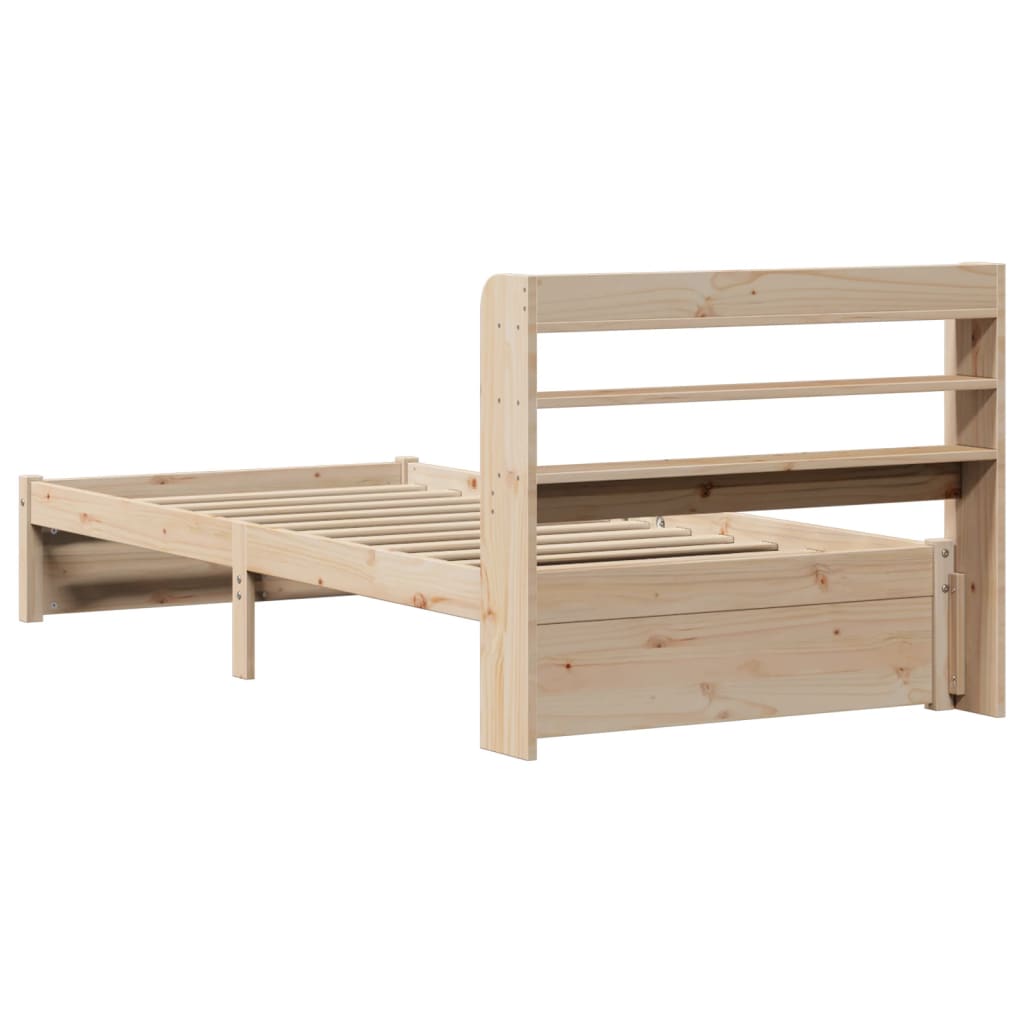 Bed Frame with Headboard without Mattress 90x200 cm