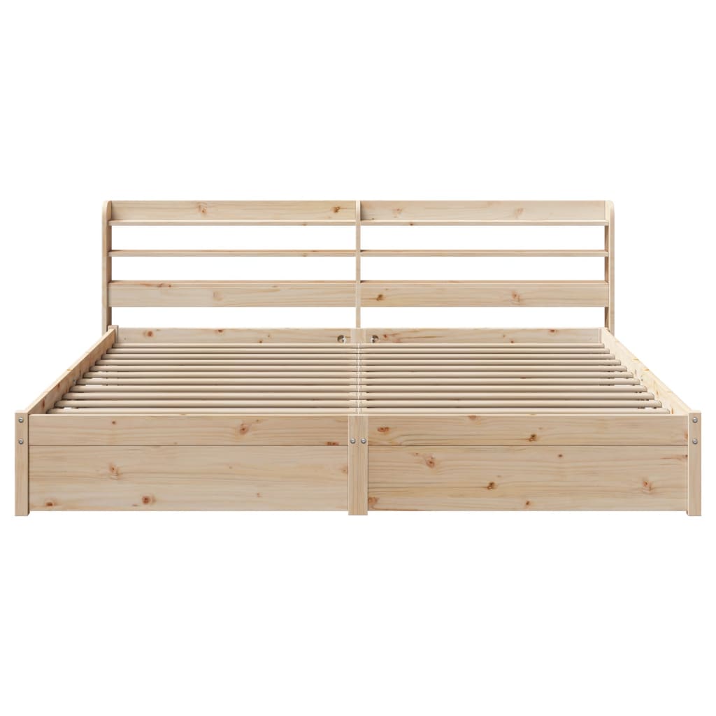 Bed Frame with Headboard without Mattress 180x200 cm Super King